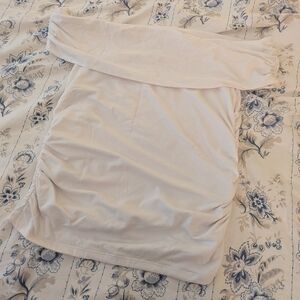 Abercrombie & Fitch White Modal-Blend Top